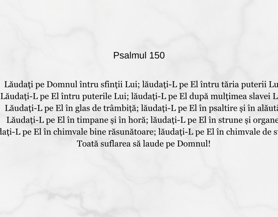 Psalmii De La 1 La 150